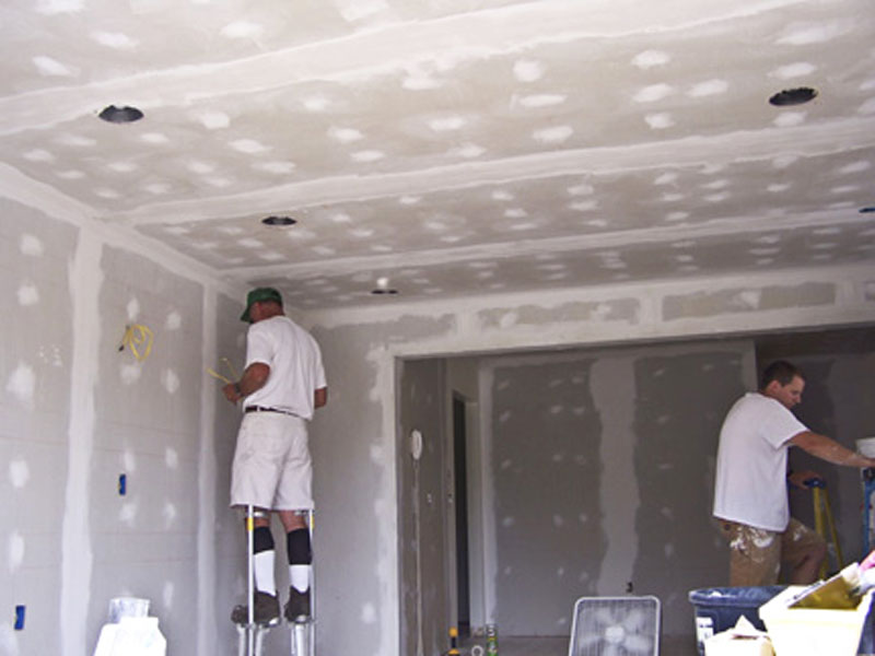 Living Room Sheetrock